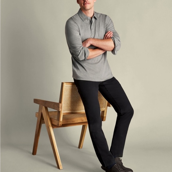 Charles Tyrwhitt Other - Charles Tyrwhitt Ultimate No Iron Chinos Classic Fit Flat Front in Black 42 x 30